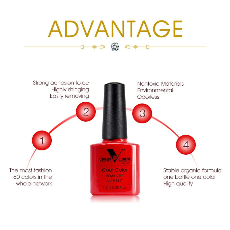 Gel Nail Polish Kit  Color Nail Manicure Soak  Nail Gel Varnish Set