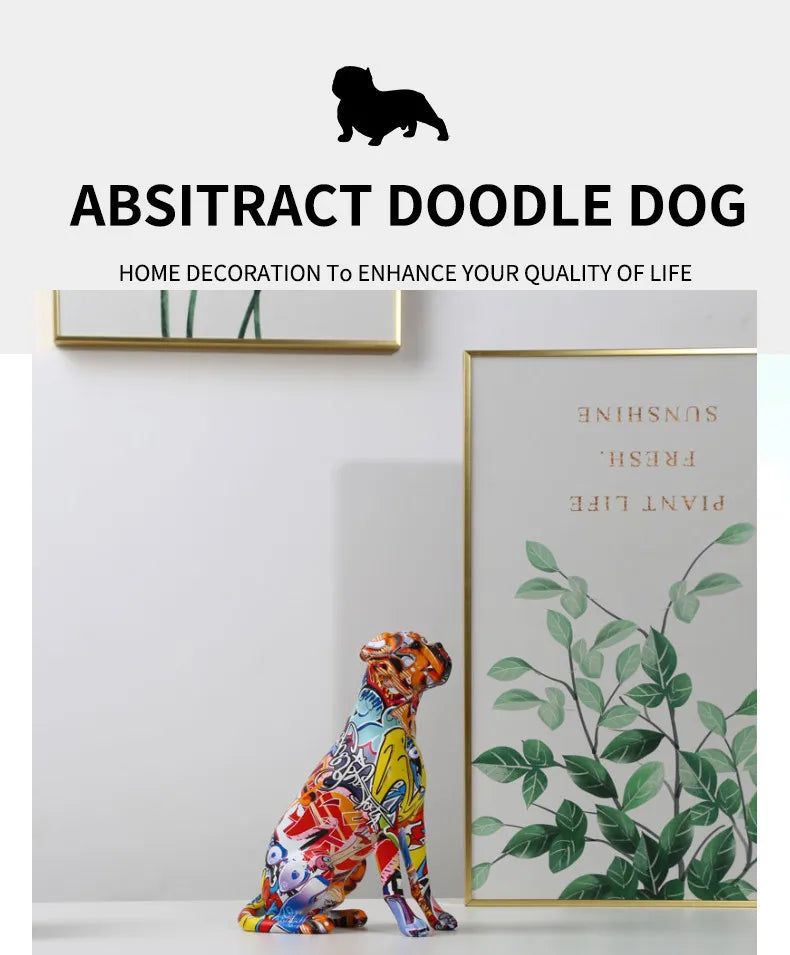Color Boxer  Dog Decorations Home Entrance Wine Cabinet Office