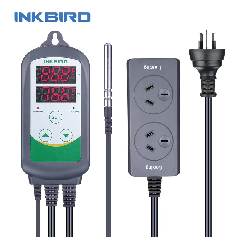Heating and Cooling Dual Relay Temperature Controller,