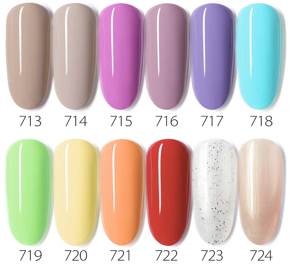 Gel Nail Polish Kit  Color Nail Manicure Soak  Nail Gel Varnish Set