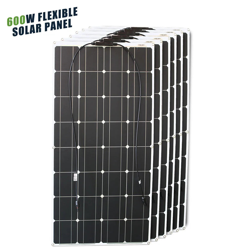 12V Flexible Solar Panel  Bendable Waterproof Monocrystalline