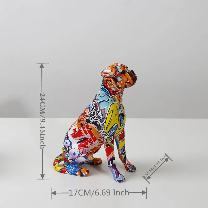 Color Boxer  Dog Decorations Home Entrance Wine Cabinet Office