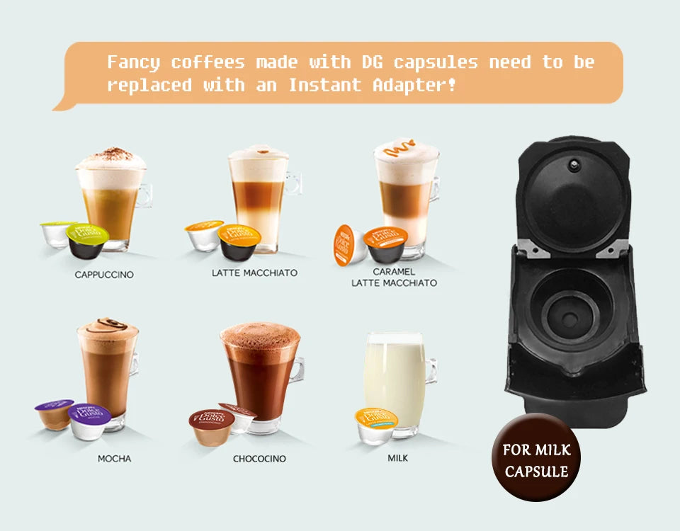 Coffee Machine 19 Bar 4in1 Hot & Cold Multiple Capsule Espresso