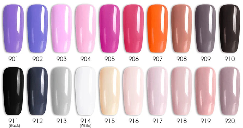 VIP5 Kit Nail Gel Polish HEMA FREE Full Coverage 36/60 Color Gel