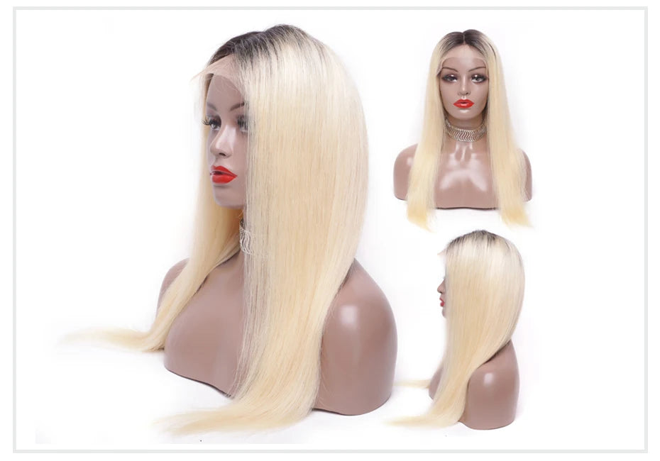 13x6 Lace Frontal Wig Brazilian Straight Full Lace Human Hair Wig