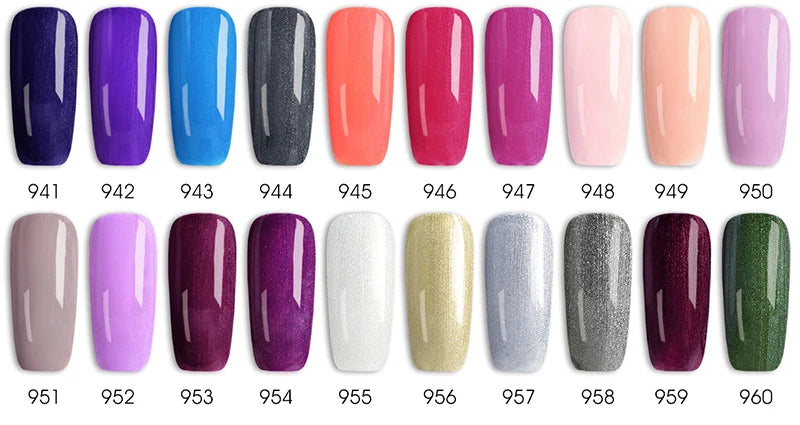VIP5 Kit Nail Gel Polish HEMA FREE Full Coverage 36/60 Color Gel