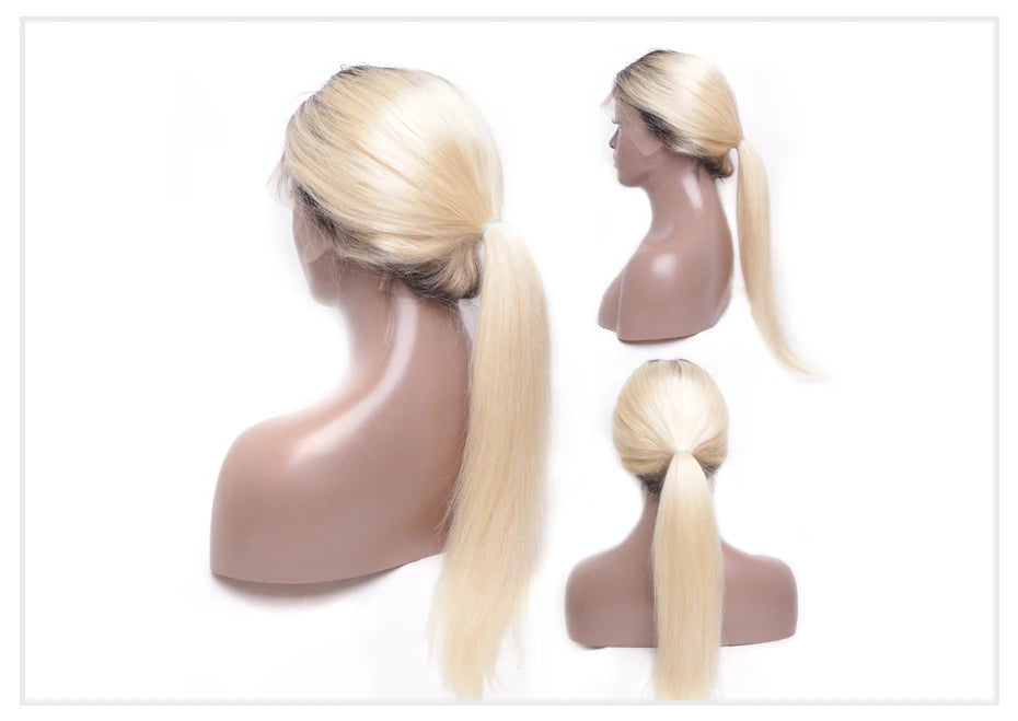 13x6 Lace Frontal Wig Brazilian Straight Full Lace Human Hair Wig