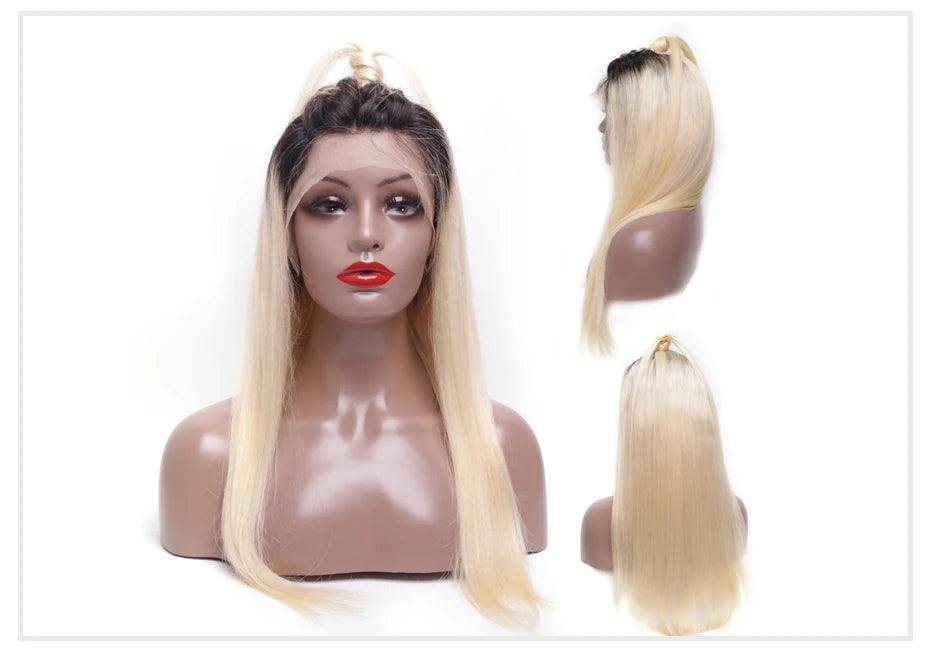 13x6 Lace Frontal Wig Brazilian Straight Full Lace Human Hair Wig