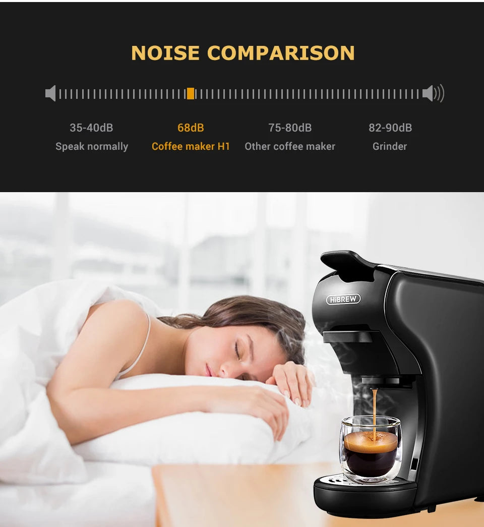 Coffee Machine 19 Bar 4in1 Hot & Cold Multiple Capsule Espresso