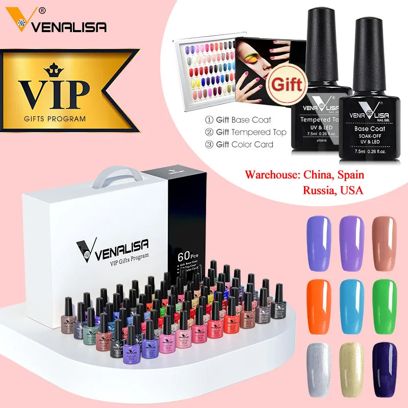 Gel Nail Polish Kit  Color Nail Manicure Soak  Nail Gel Varnish Set