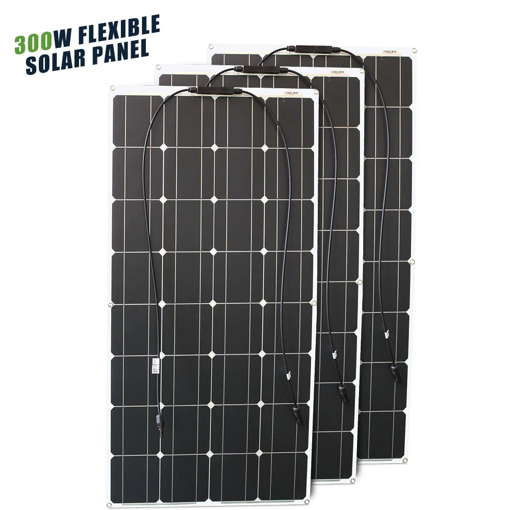12V Flexible Solar Panel  Bendable Waterproof Monocrystalline
