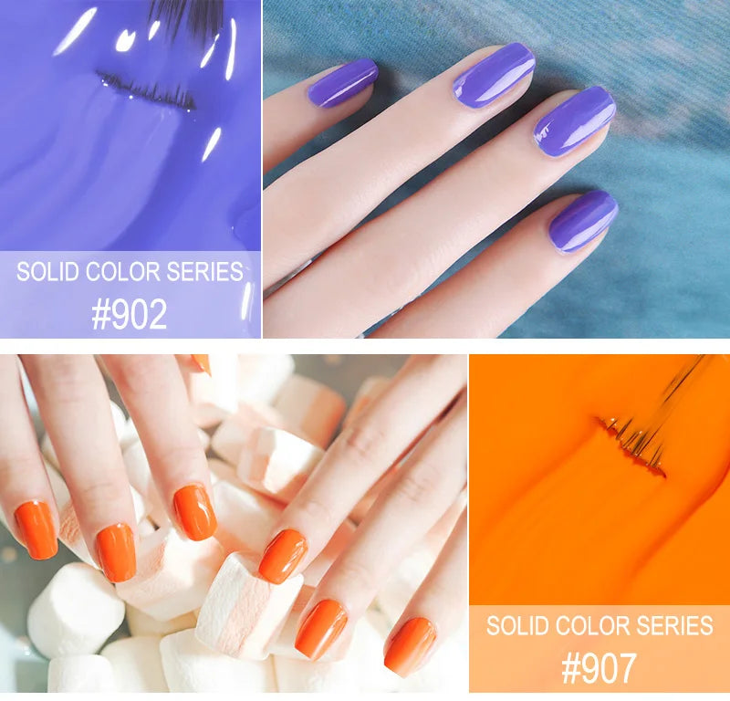 VIP5 Kit Nail Gel Polish HEMA FREE Full Coverage 36/60 Color Gel