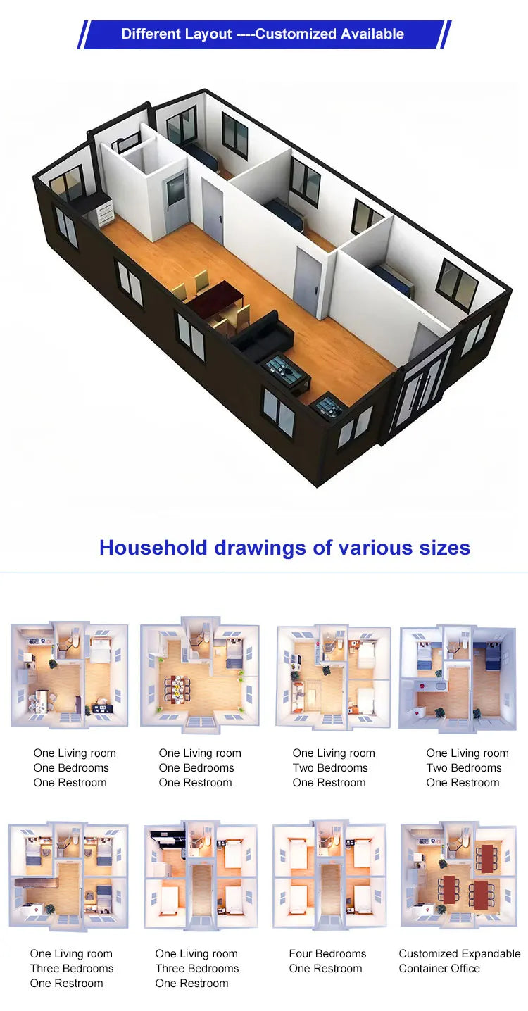 Customized Prefabricated Container House Modern Building Backyard Prefabricated Outdoor Garden Gym Room Studio Office Shed House