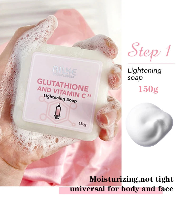 Whitening Skin Care Set, With Glutathione Vitamin C,, Reduce Dark Spots,