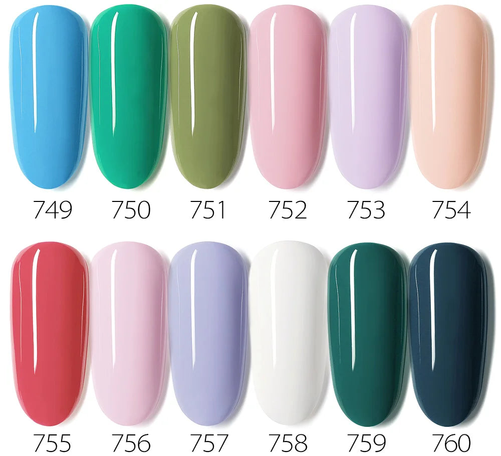 VIP5 Kit Nail Gel Polish HEMA FREE Full Coverage 36/60 Color Gel