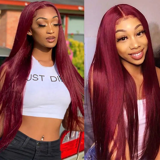 Straight Hair 13X6 Lace Frontal Wig  9Human Hair Wigs
