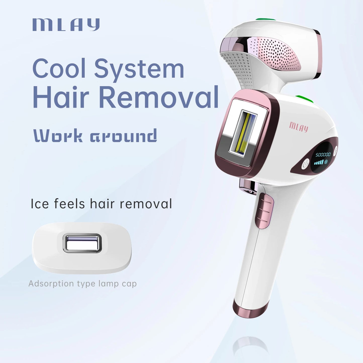 Laser Handheld Hair Removal Machine Ice Cool Permanent Face & Body