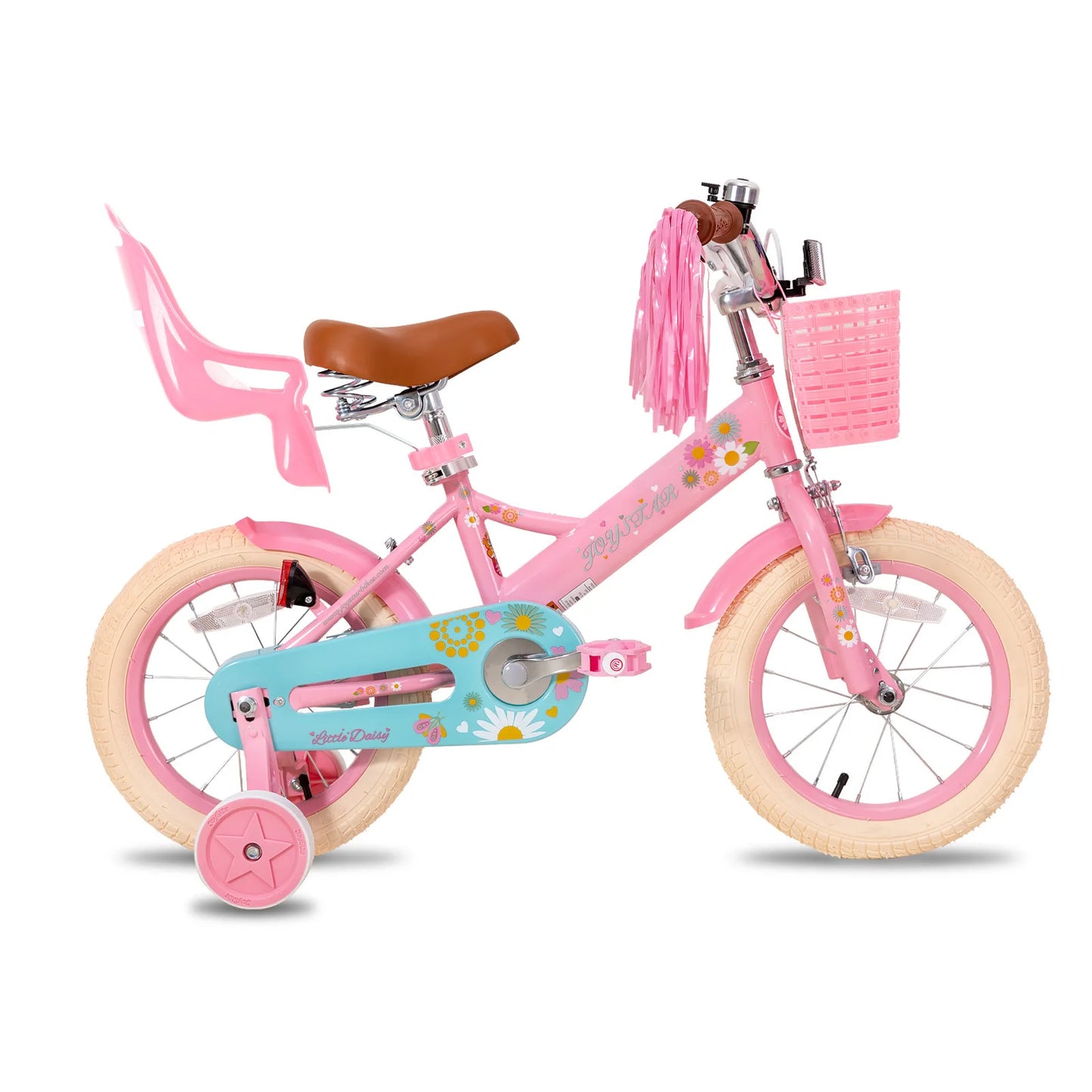 Kids Bike for Girls Ages 2-7 Years,  Bikes with Doll Bike Seat & Streamers,