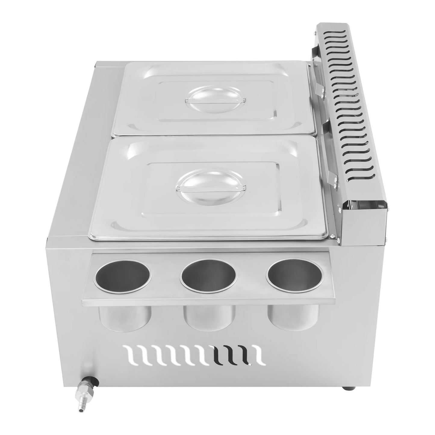 Dual Tank Commercial Gas Deep Fryer 6L Stainless Steel