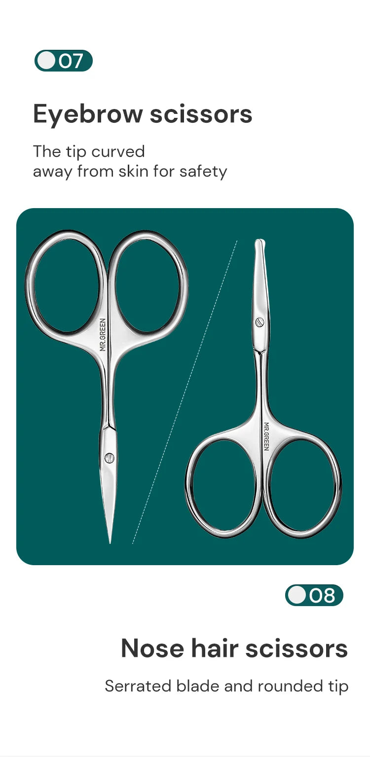 Manicure Set 12 In 1 Full Function Kit  Stainless Steel Pedicure Sets