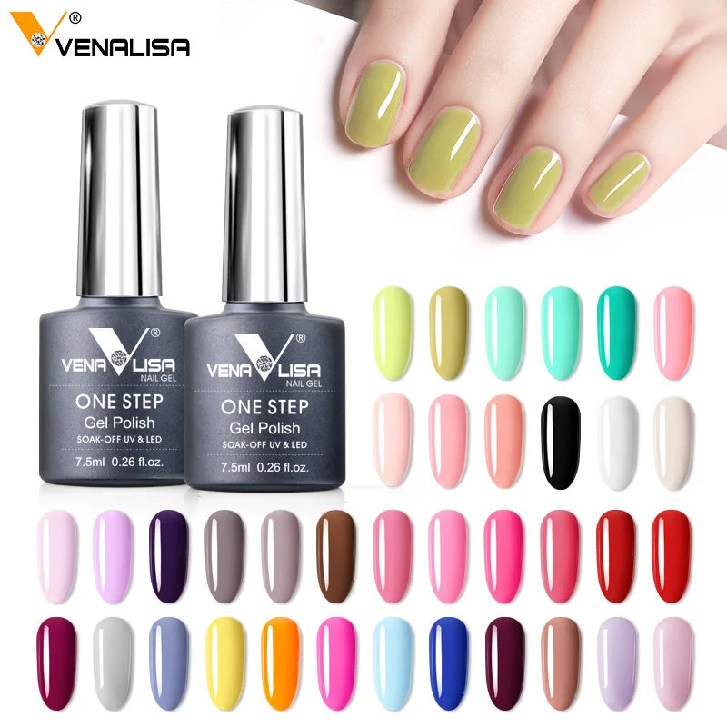 VIP5 Kit Nail Gel Polish HEMA FREE Full Coverage 36/60 Color Gel