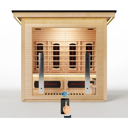 3-4 Person Home Sauna with WiFi Control, Far Infrared