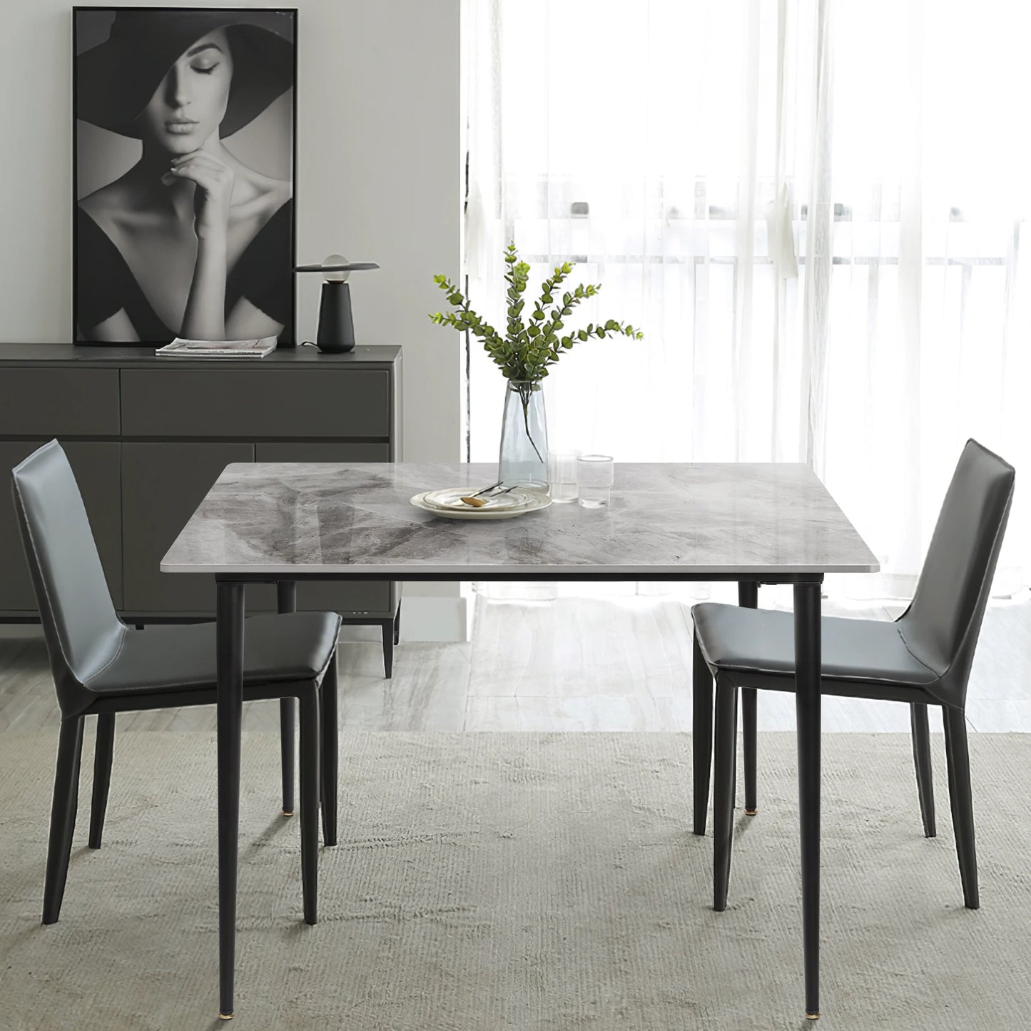 Rectangular Dining Modern Dining Desk Table Furniture