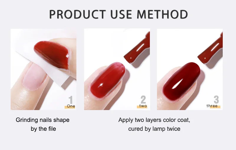 VIP5 Kit Nail Gel Polish HEMA FREE Full Coverage 36/60 Color Gel
