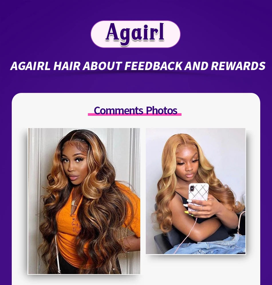 Ginger Brown 200 Density 13x6 13x4 Transparent Lace Front Wigs Human Hair