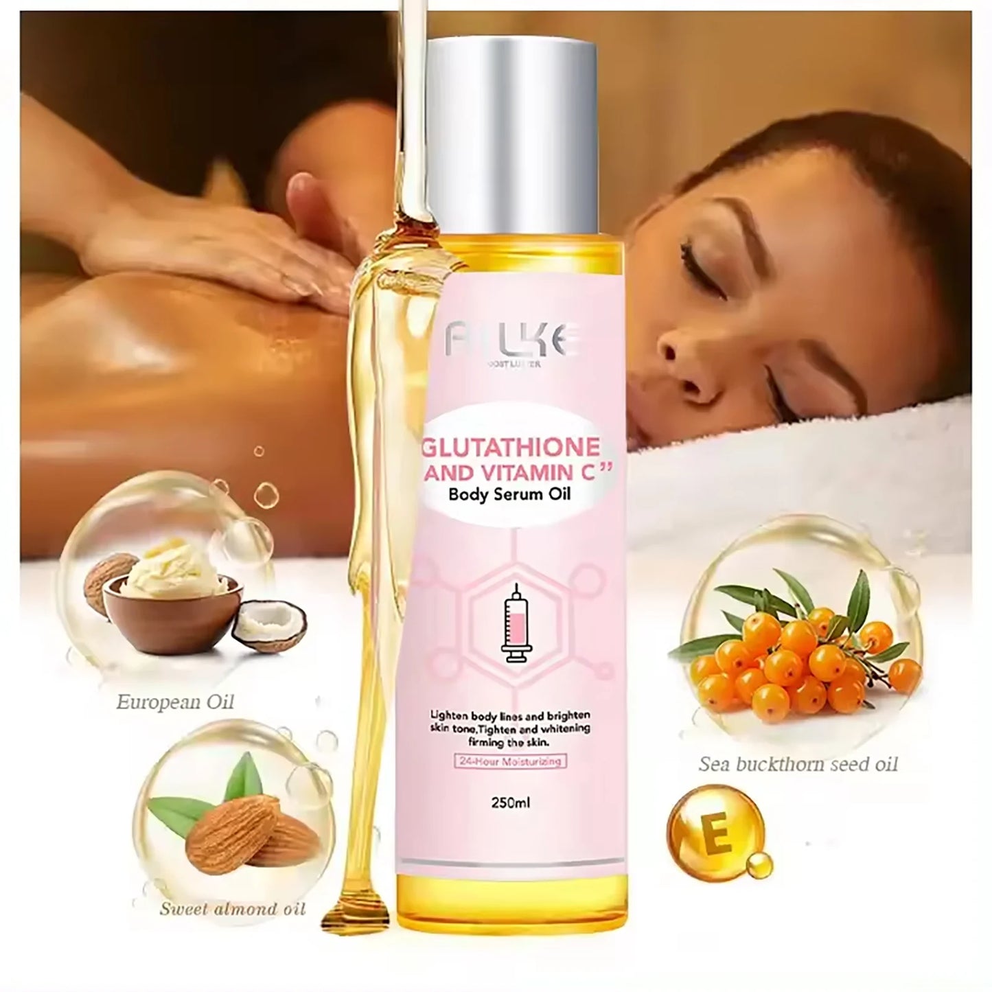 Skin Whitening Set, With Glutathione, Vitamin C, Shea Butter,