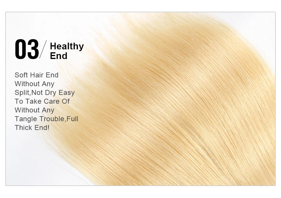 Blonde Human Hair Bundles 3 Bundles