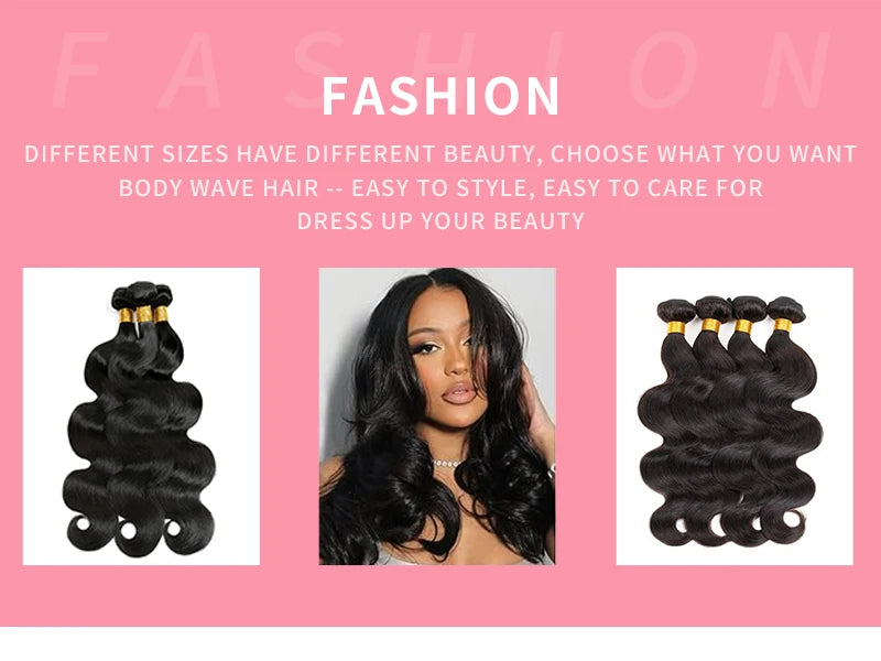 Hair Weave Bundles 100% Natural Black Human Hair Extensions