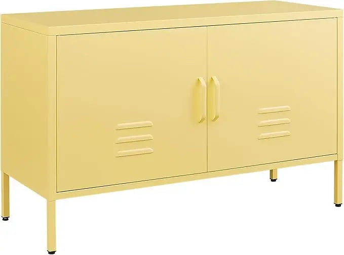 Metal Storage Cabinet,2 Door Locker Cabinet with Adjustable Shelves,