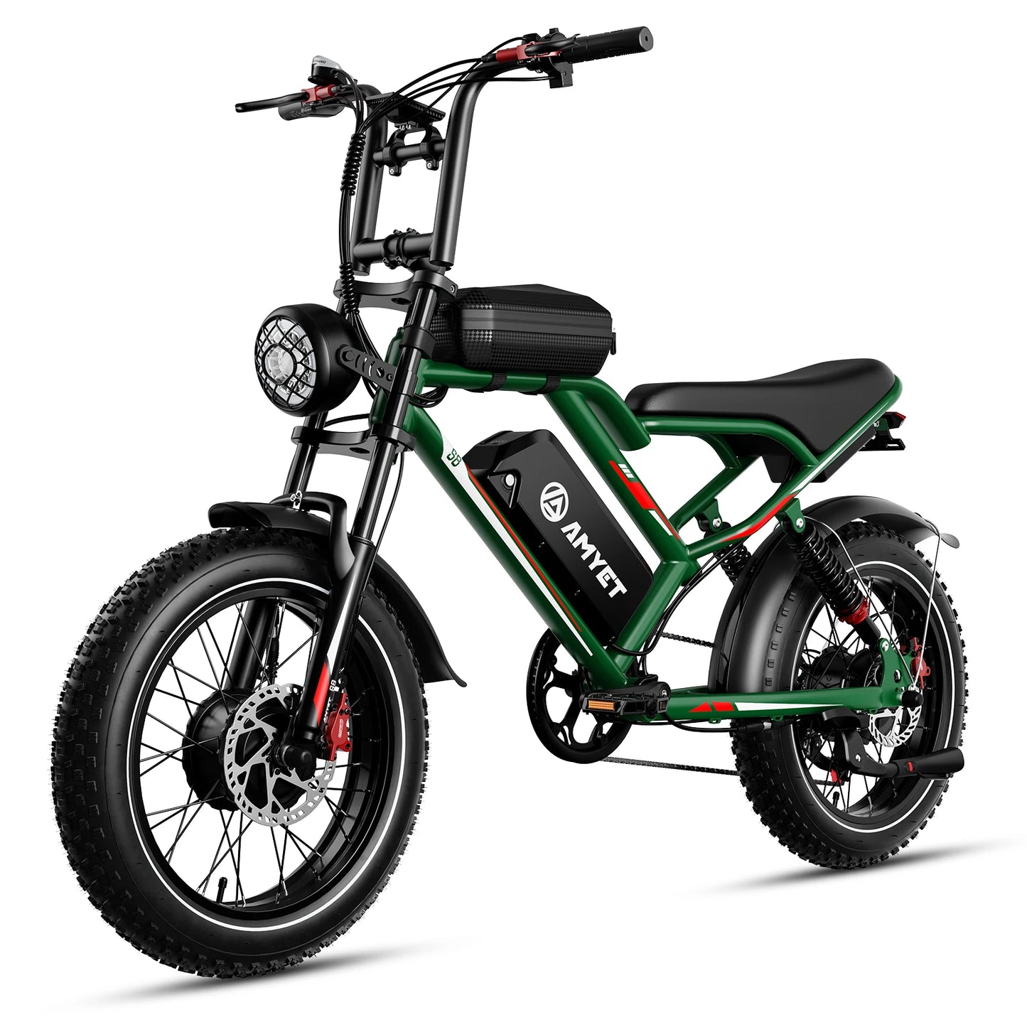 S8 Adults Electric Bike For Men  Motor 2000W Dual Bicycle 48V Battery 20"Bikes