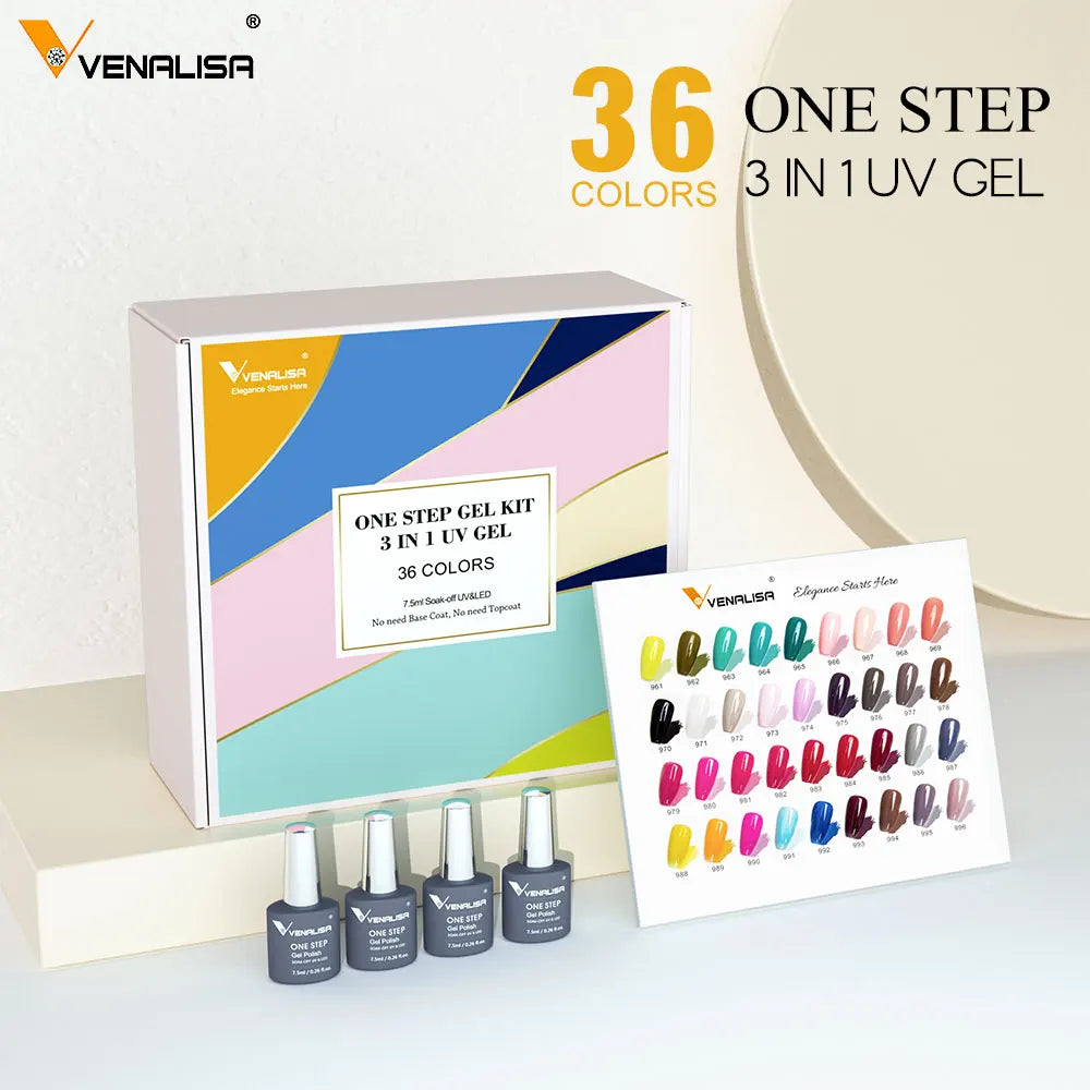 VIP5 Kit Nail Gel Polish HEMA FREE Full Coverage 36/60 Color Gel