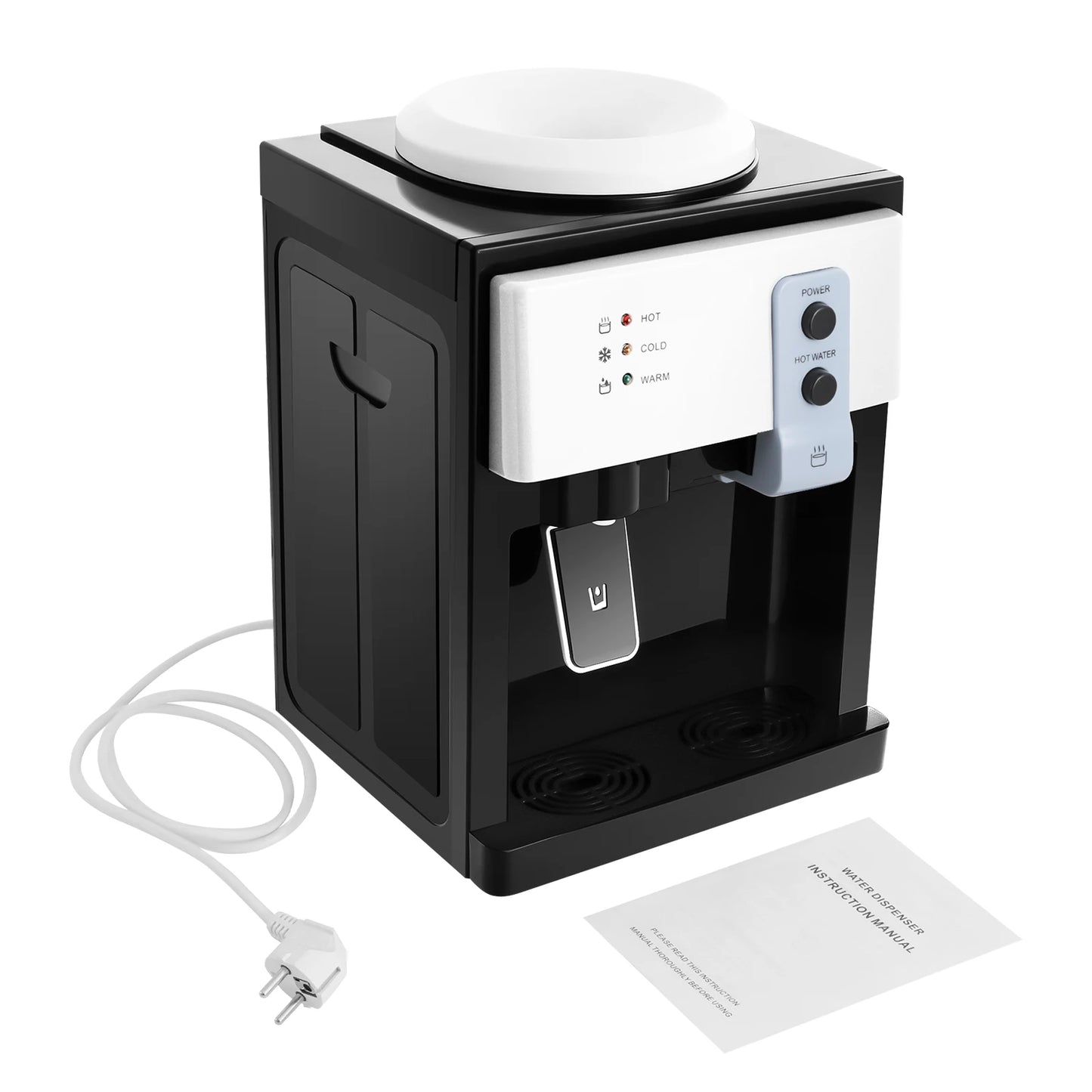 Electric Hot and Cold Water Cooler Dispenser  Desktop Top Loading