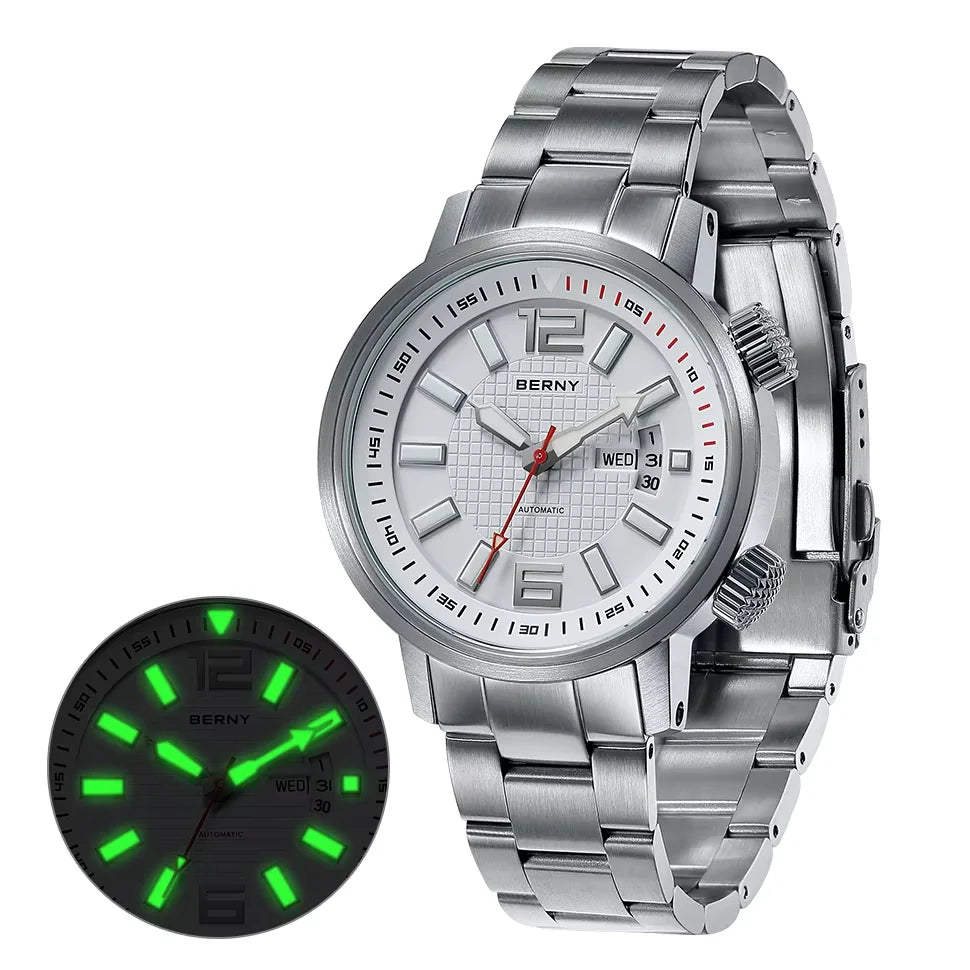 Diver Automatic Mechanical Watch for Men Super Luminous Waterproof Swimming Dive