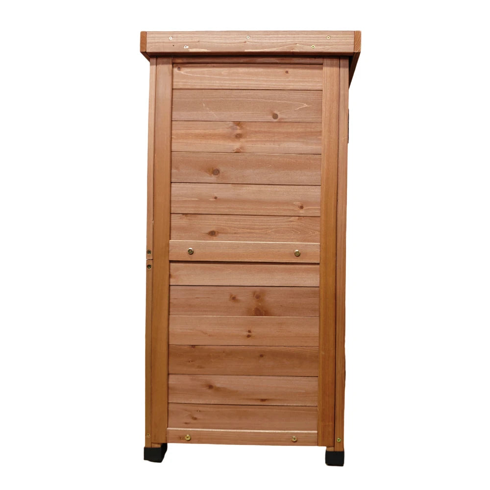 Potting Bench with Storage Cabinet and Metal Table Top for Outdoor Patio,'