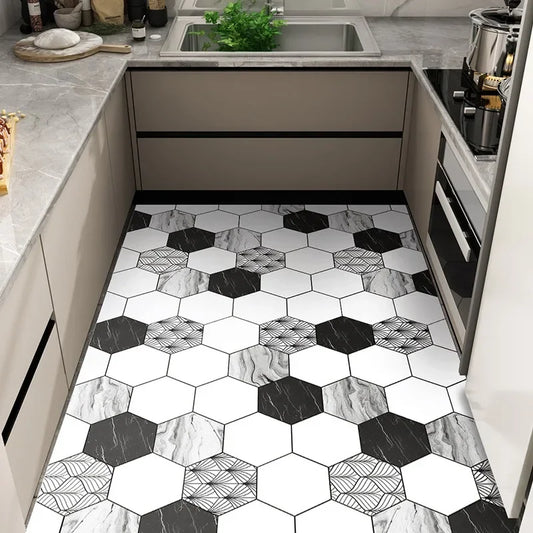 Kitchen Carpet Oil-proof Non-slip Waterproof Rug