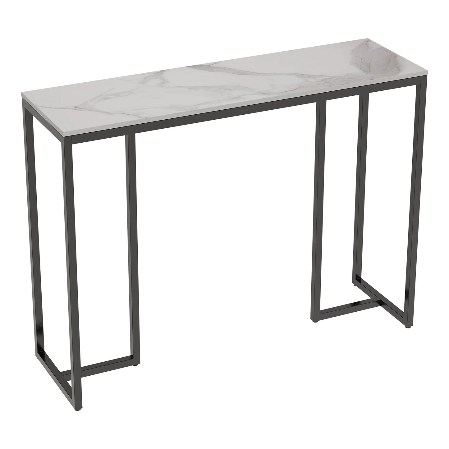 Marble Console Table Modern Accent Side Stand Sofa