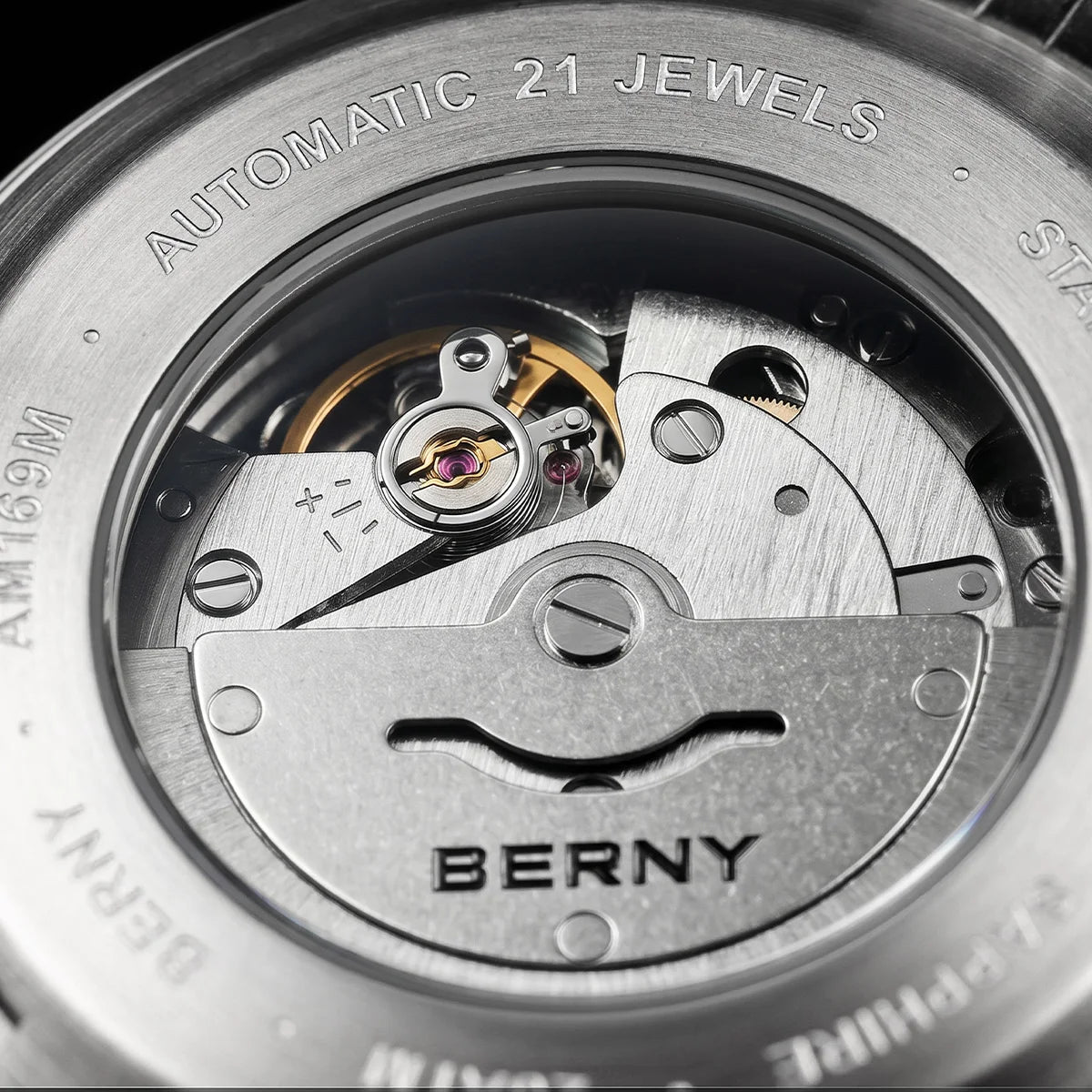 BERNY 20ATM Automatic Men's Diving Watches Top Luminous Sapphire AR Coated Diver Watches