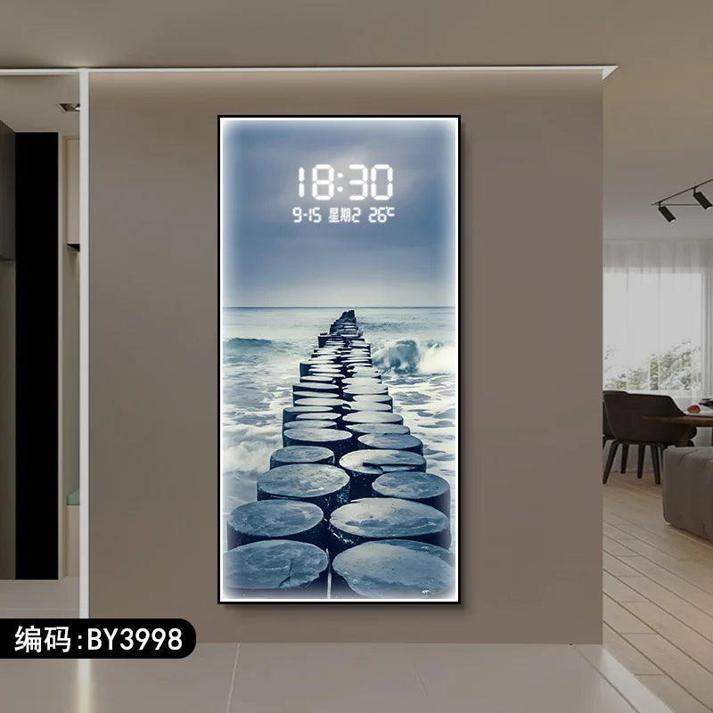 Modern Display Wall Watch Clock Premium Electronic Bedroom Luxury Wall Clock Large Classic