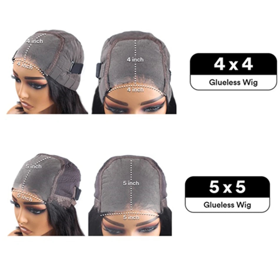 Silk wave Wear And Go Glue less, Human Hair Wigs Brazilian Body Wave