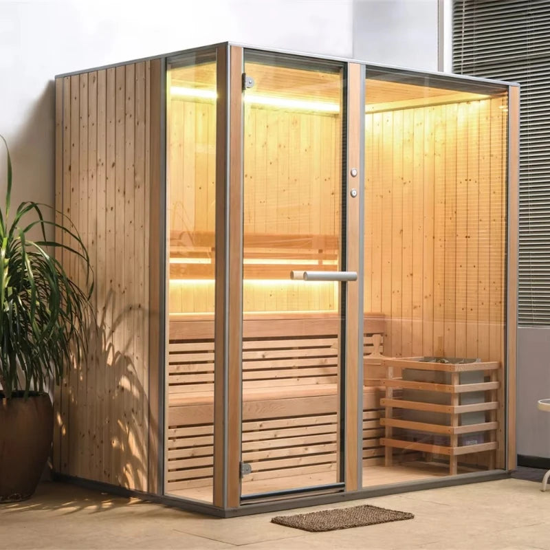 Mobile Sauna Infrared Steam Portable Cabin Home Spa House Indoor Outdoor Relaxation Heating Detox Equipment