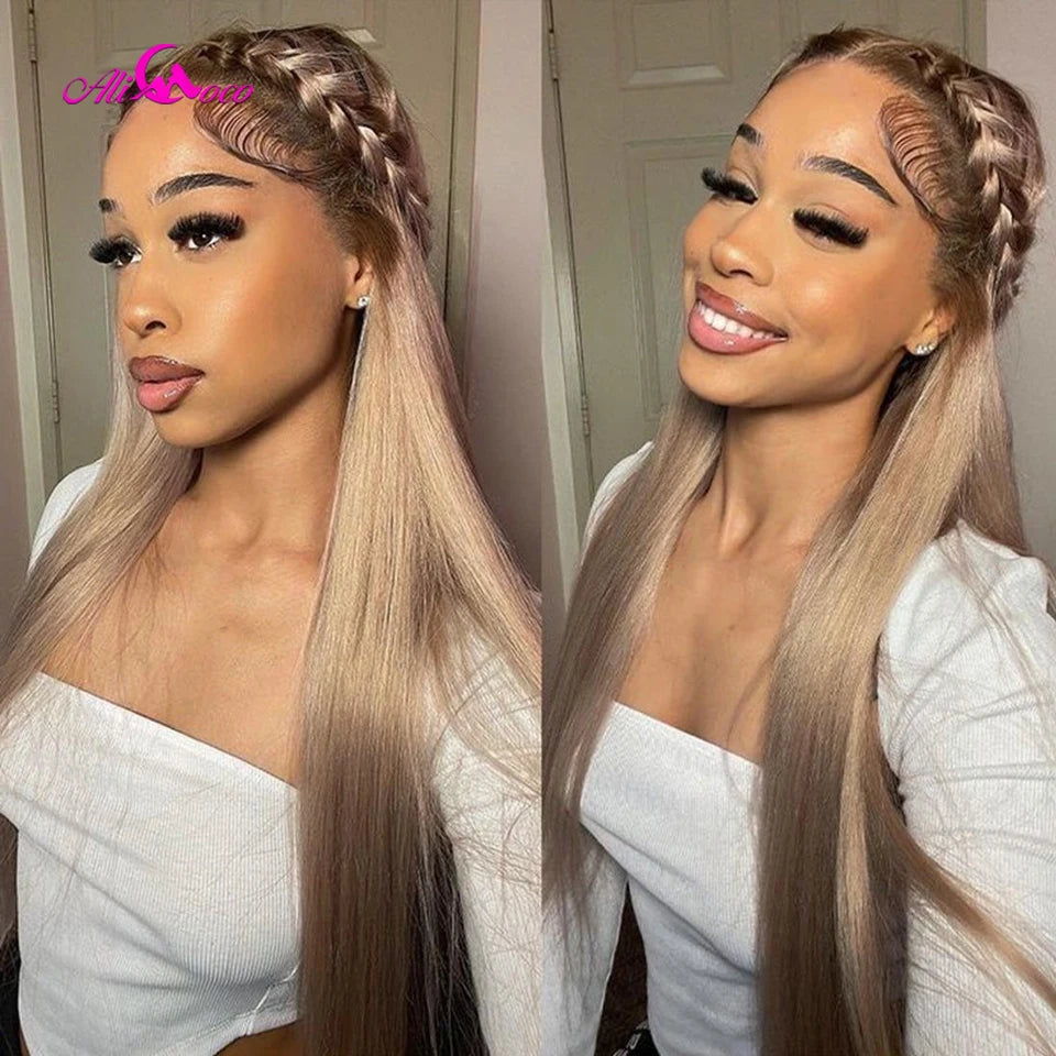 Blonde Wigs Human Hair 13x4 Transparent Lace Front