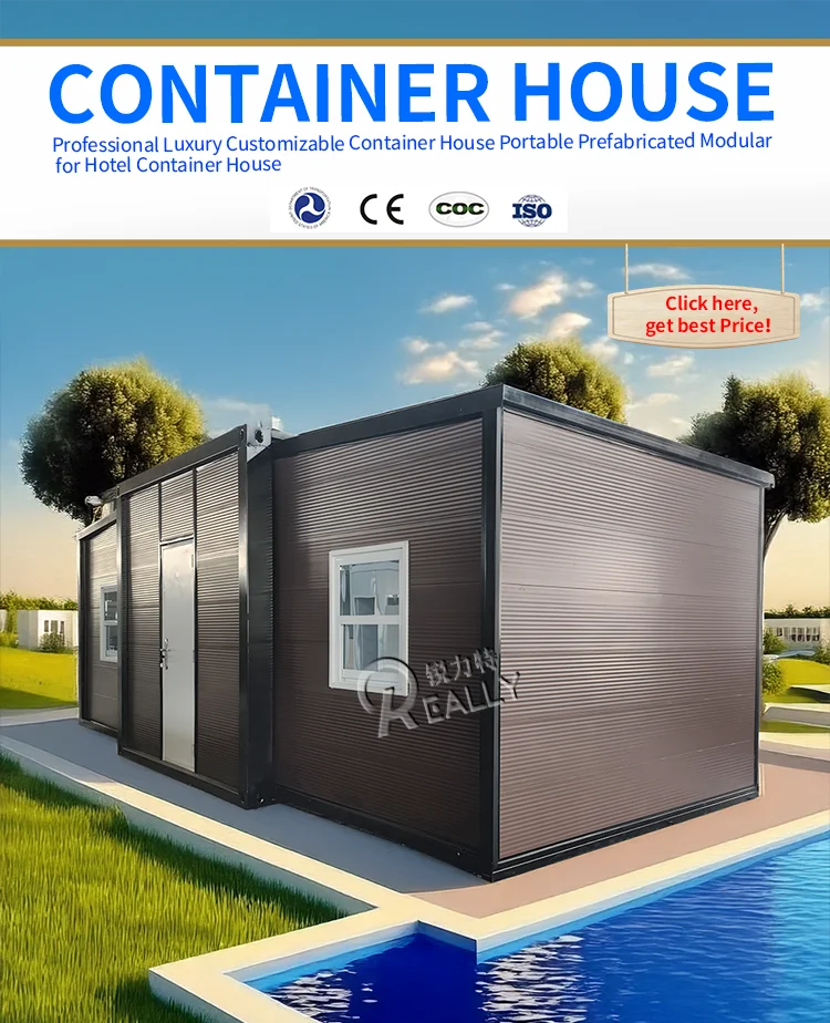 Prefab Tiny House 20ft 40ft Expandable Container House Prefabricated  Full BathMobile Container Home Withroom 2 3 Bedrooms