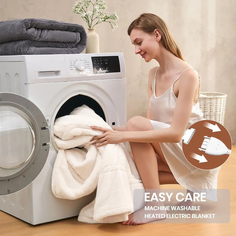 Heated Blanket Twin 62×84 - Ultra Cozy Soft Electric Blanket