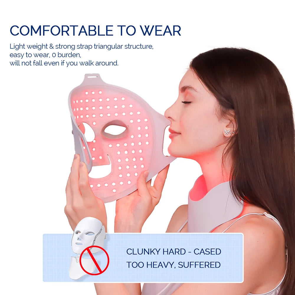 7 Colors LED Silicone Beauty Machine Skin Care Face Mask