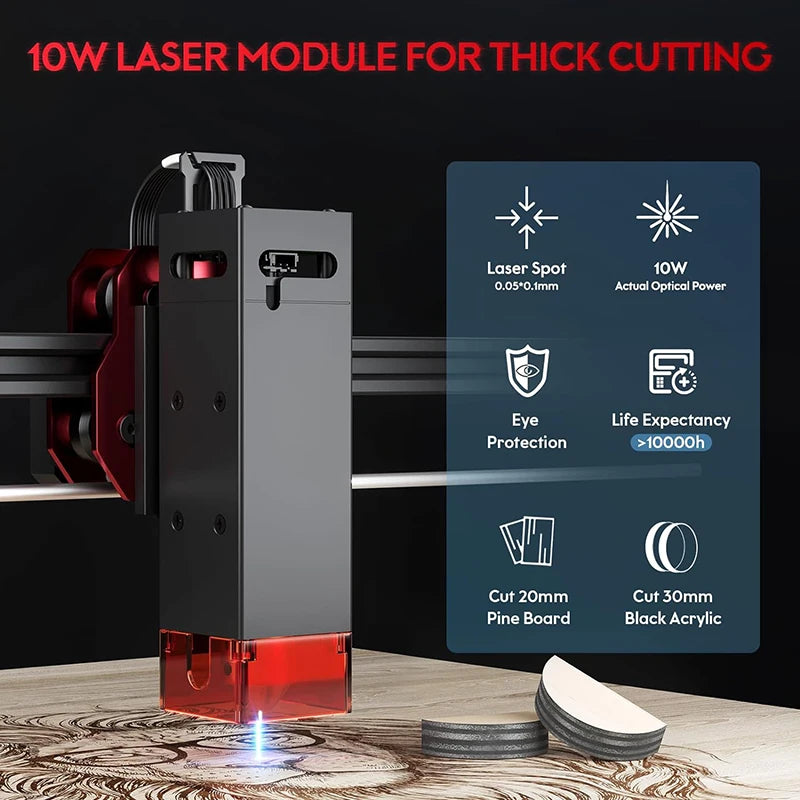 DIY KIT 10W Woodworkers Laser Engraving Cutting Machine