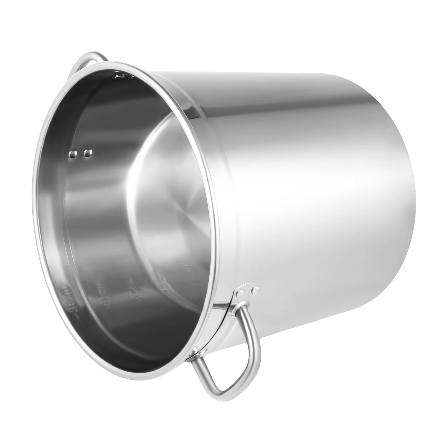 Soup Pot with Cover & Handles, Stainless Steel Stock Pot